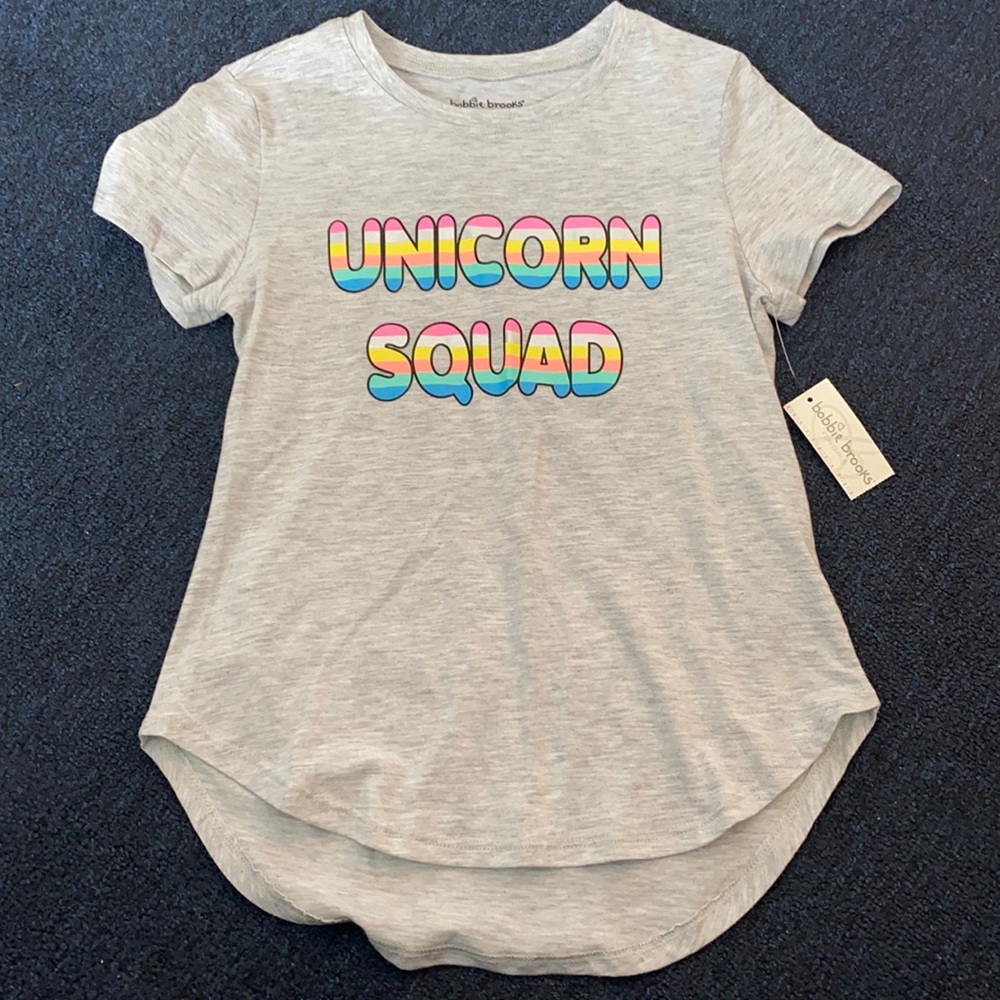 Unicorn Squad Girls T shirt Tee  NWT